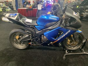 Kawasaki Motorcycle with vinyl wrap