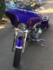 purple motorcycle